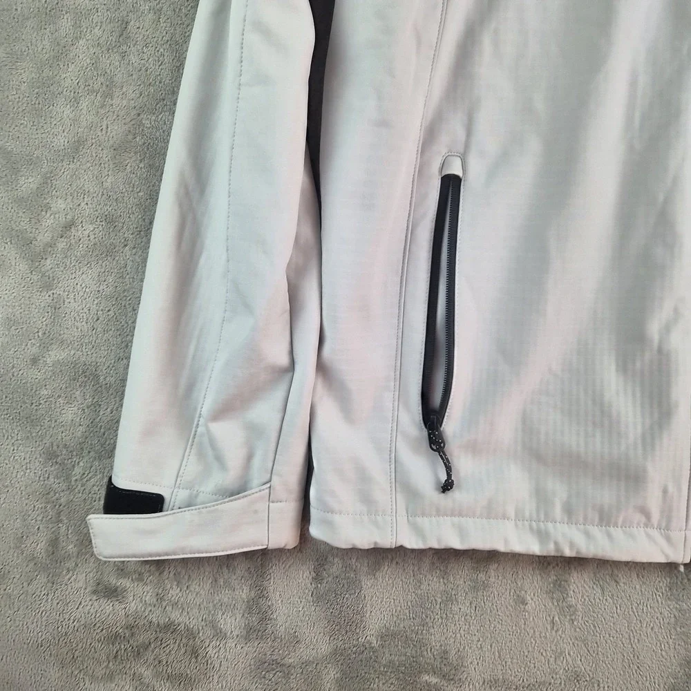 Gerry Softshell Jacket XL Water Wind Resistant Adjustable Hood Cuffs Heavyweight
